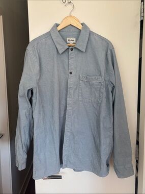 Rhythm. Men's Pale Blue Casual Button-Down Shirt